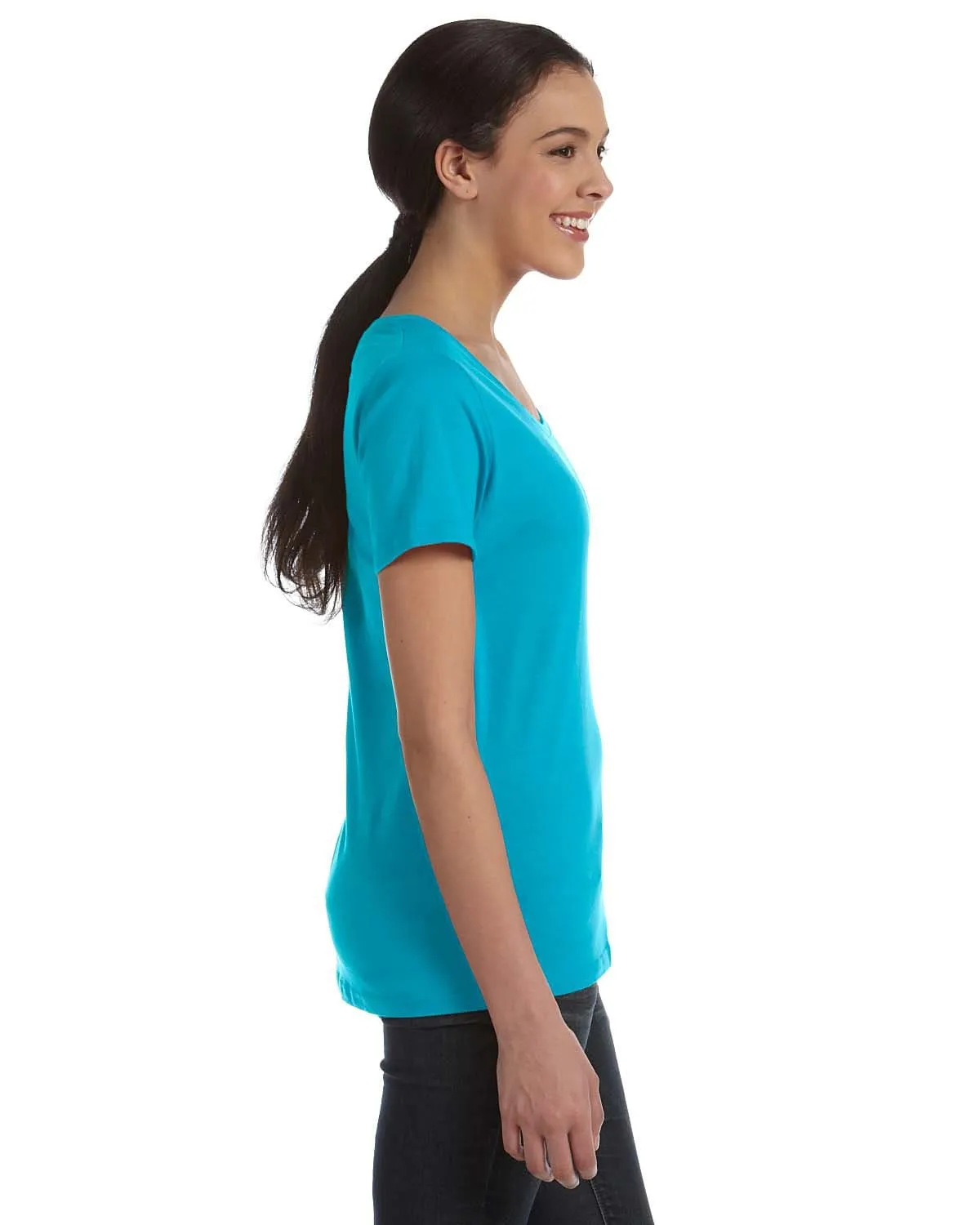 Anvil Ladies Sheer Scoop Neck T-Shirt