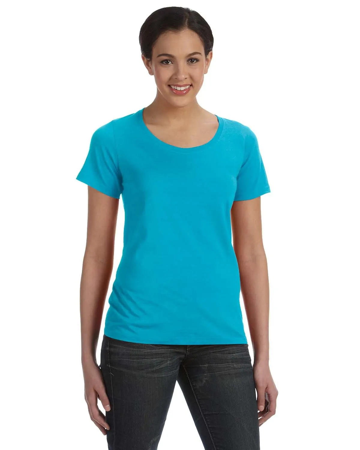 Anvil Ladies Sheer Scoop Neck T-Shirt