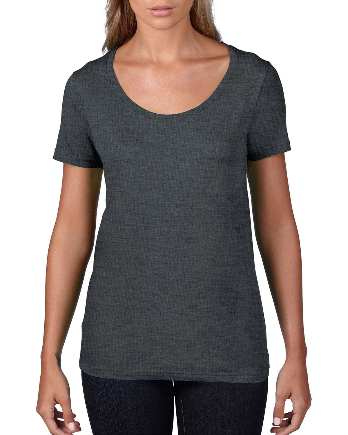 Anvil Ladies Sheer Scoop Neck T-Shirt