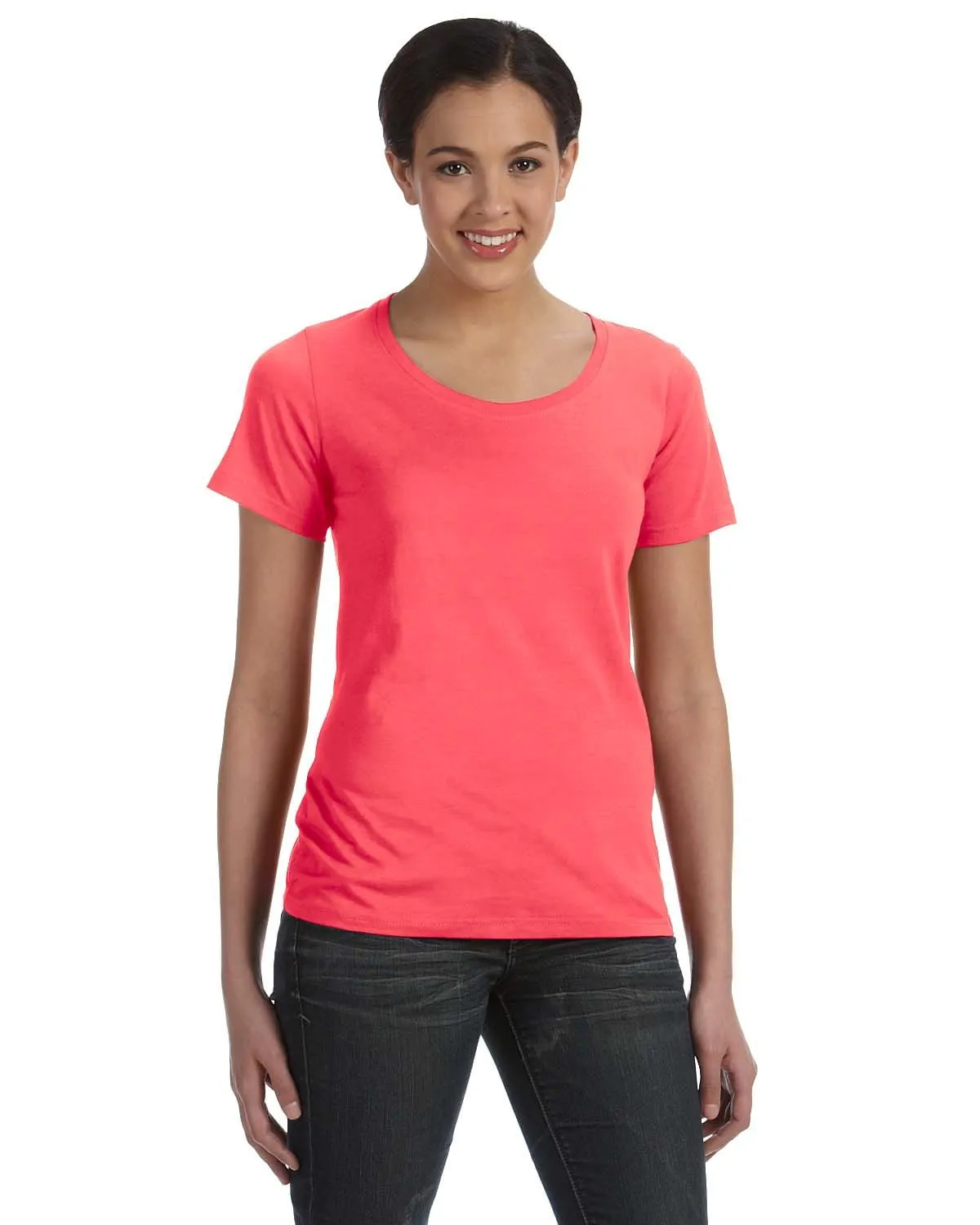 Anvil Ladies Sheer Scoop Neck T-Shirt