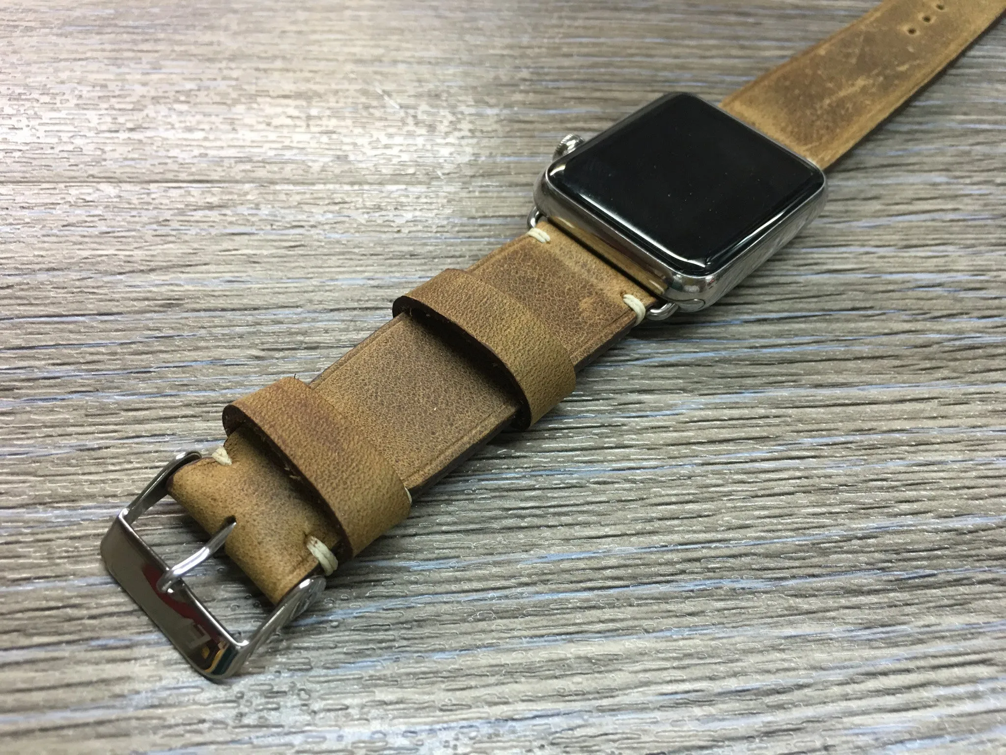Apple Watch 44mm 40mm 42mm 38mm, Apple Watch Band Strap, Vintage Brown Leather watch strap band,FREE SHIPPING