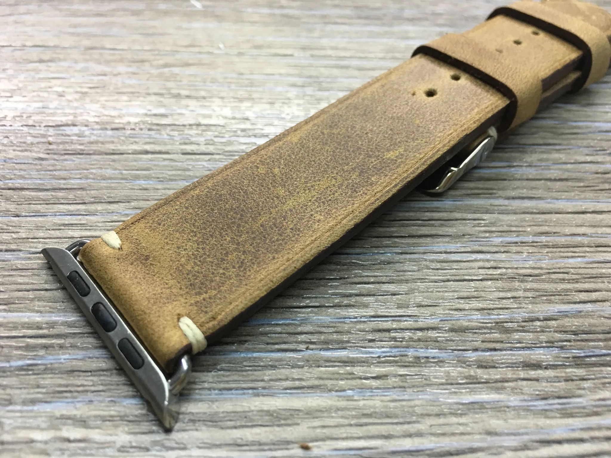 Apple Watch 44mm 40mm 42mm 38mm, Apple Watch Band Strap, Vintage Brown Leather watch strap band,FREE SHIPPING