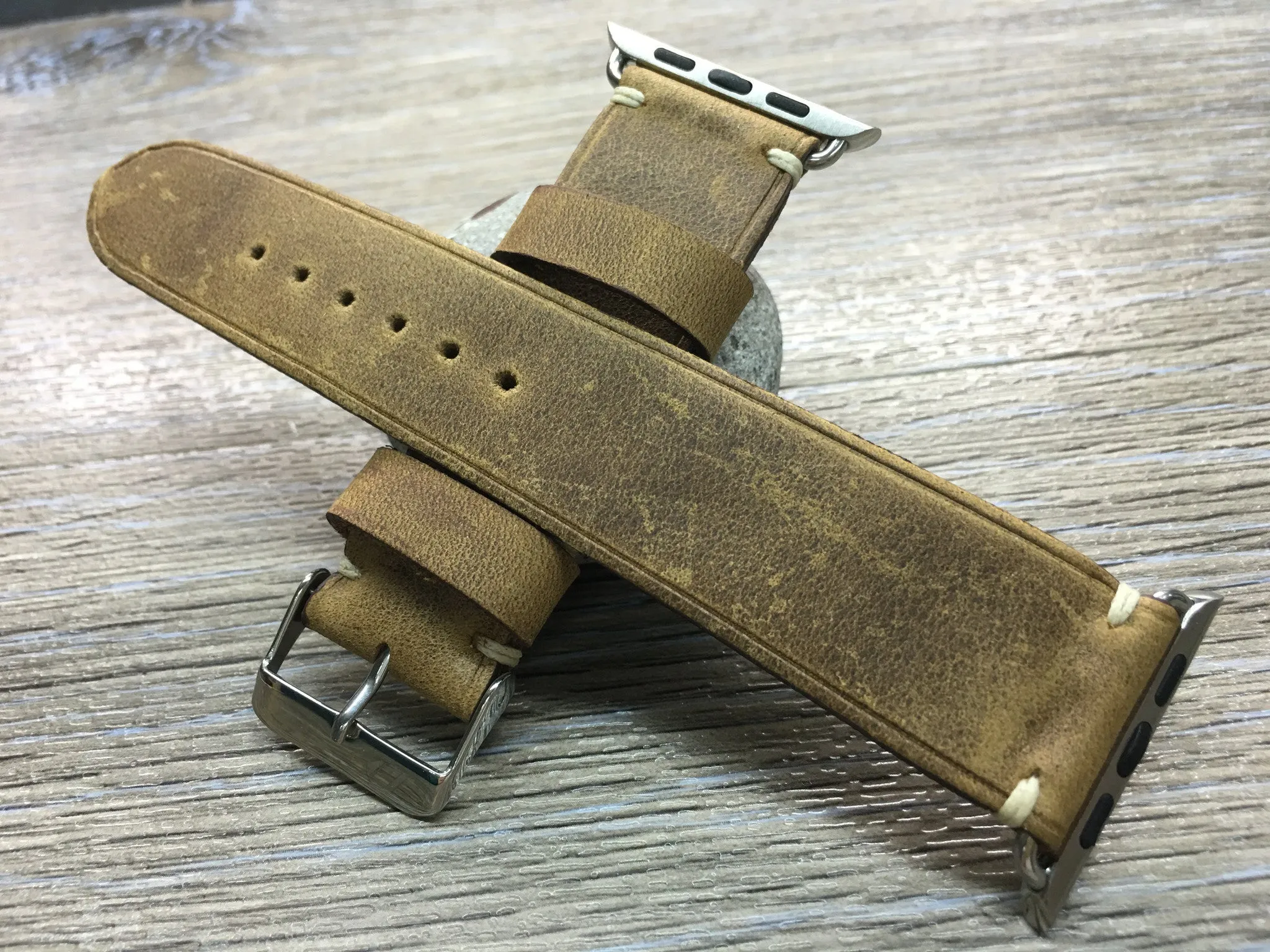 Apple Watch 44mm 40mm 42mm 38mm, Apple Watch Band Strap, Vintage Brown Leather watch strap band,FREE SHIPPING