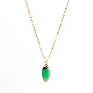 Arrowhead Green Aventurine Pendant Necklace
