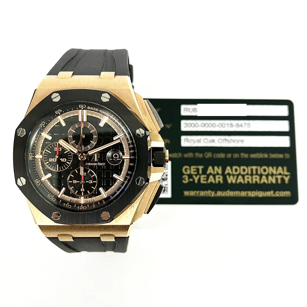 Audemars Piguet Royal Oak Offshore 26401RO.OO.A002CA.02 Black Dial Jan 2020