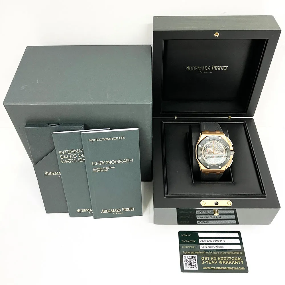 Audemars Piguet Royal Oak Offshore 26401RO.OO.A002CA.02 Black Dial Jan 2020