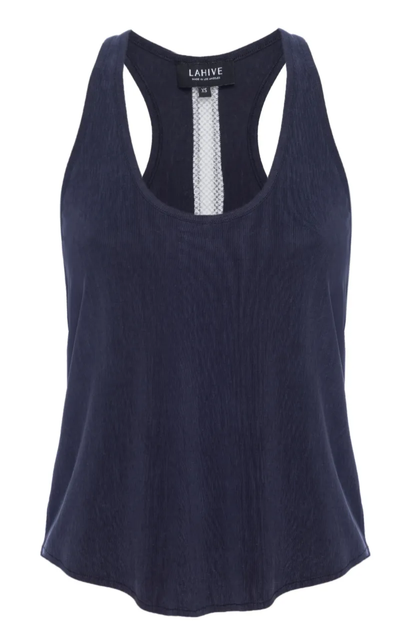 BELLA Midnight Racer Back Tank Top