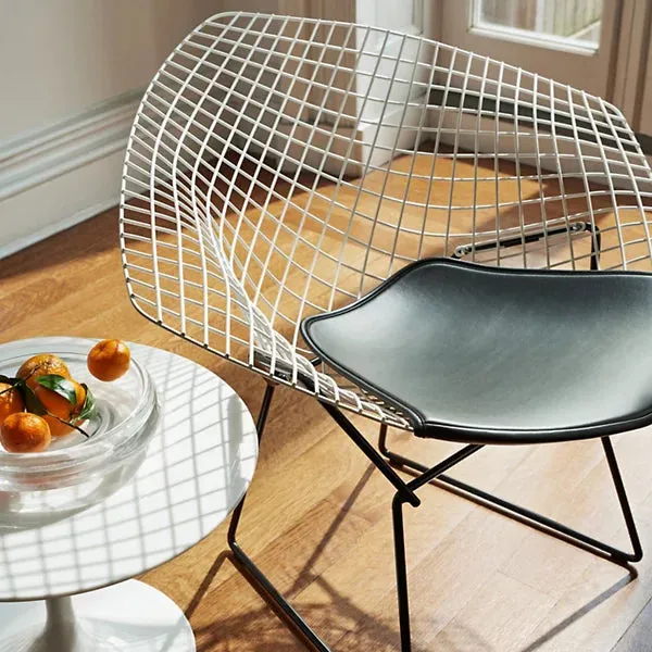 Bertoia Two-Tone Diamond Chair with Seat Cushion by Harry Bertoia for Knoll
