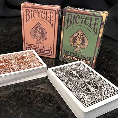 Bicycle Tactical Field Green Camo/Brown Camo by US Playing Card Co