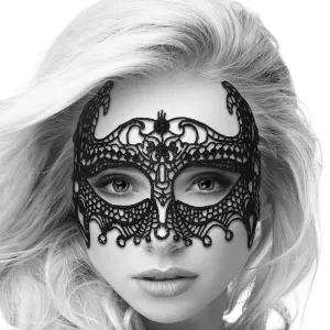 Black & White Lace Empress Eye-Mask