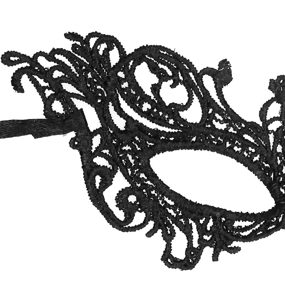 Black & White Royal Lace Eye Mask
