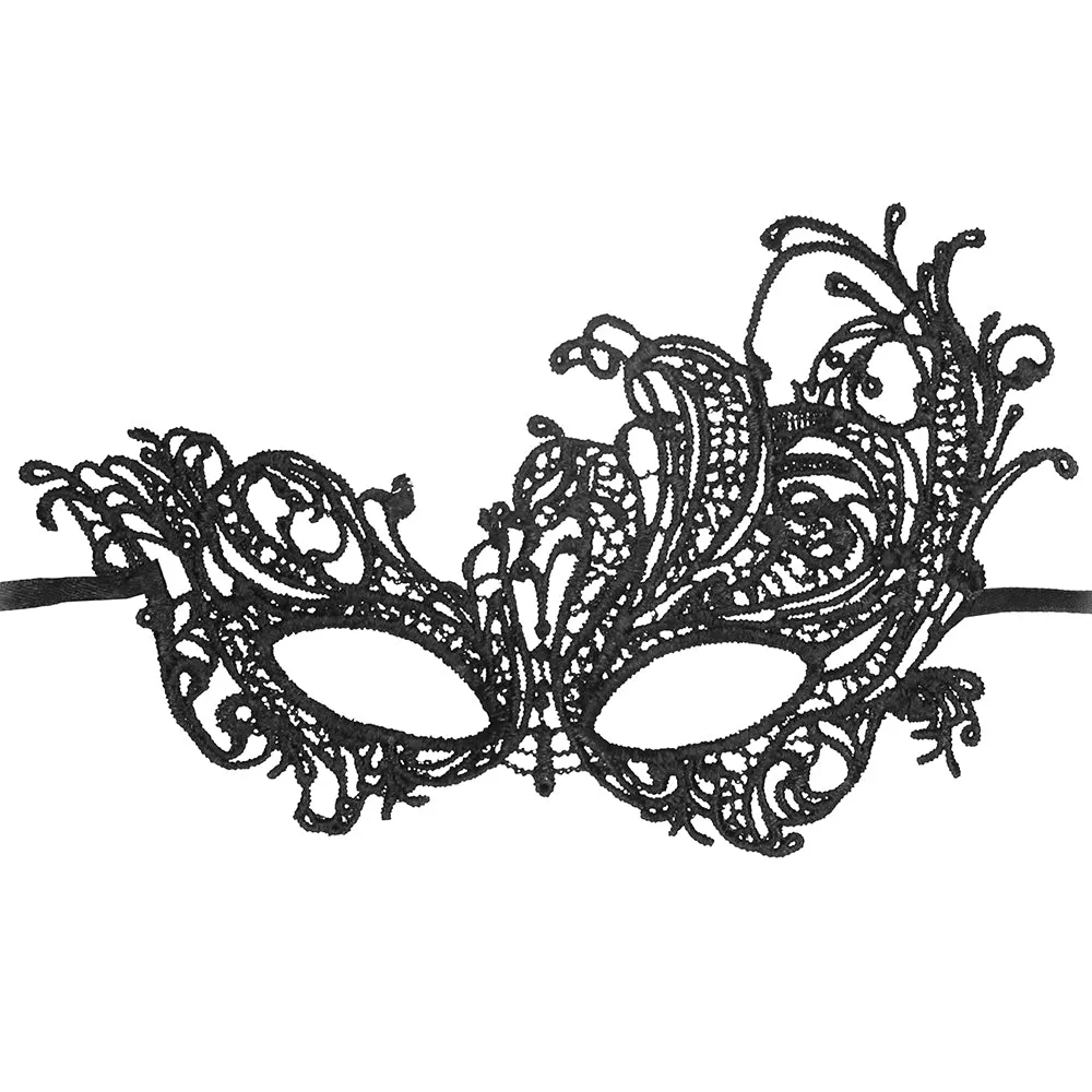 Black & White Royal Lace Eye Mask