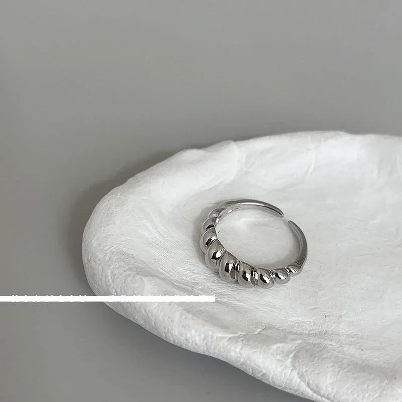 Black Open Ring