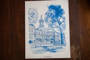 Blue Minimalistic City Hall NYC