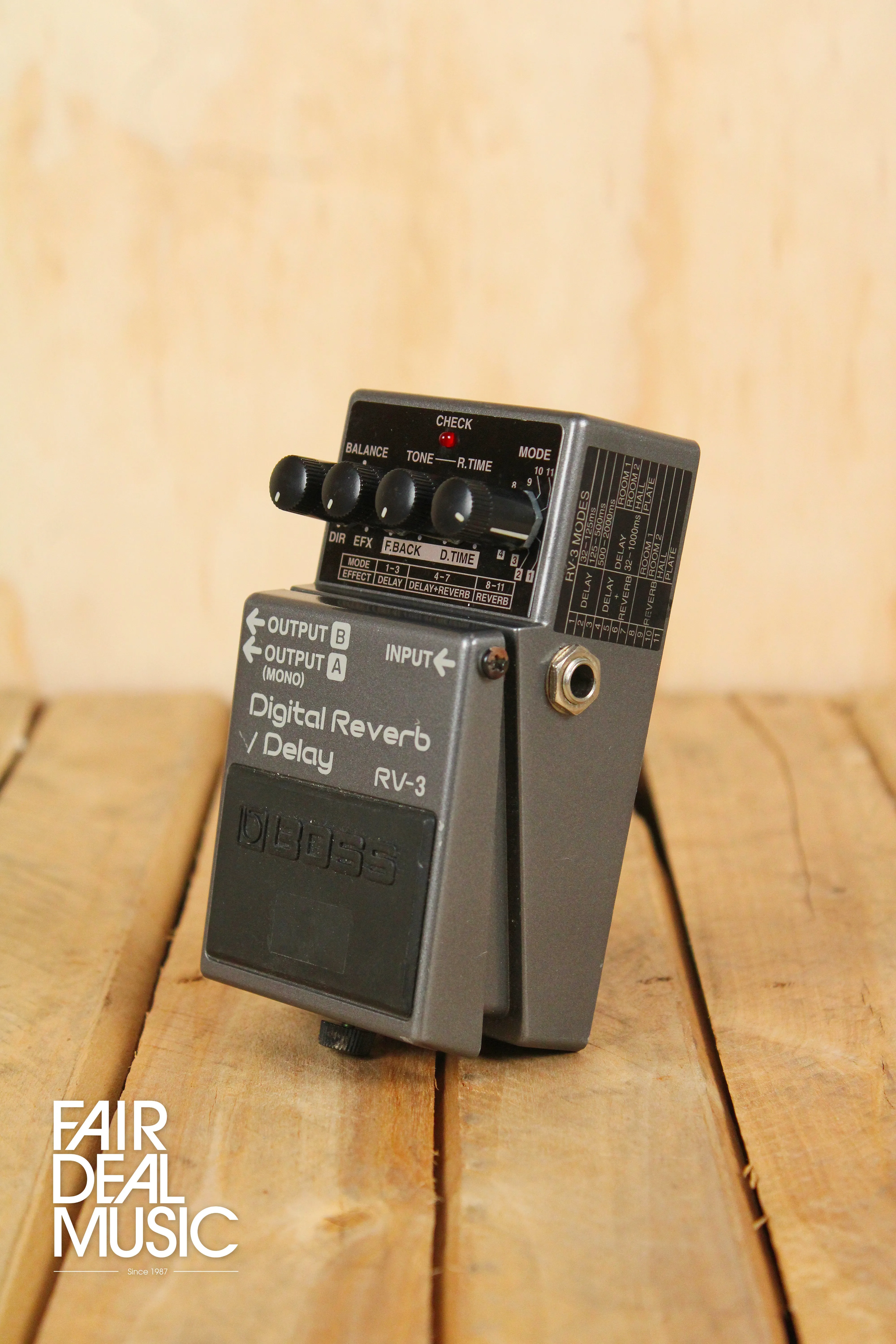 Boss RV-3 Digital Reverb / Delay Pedal, USED