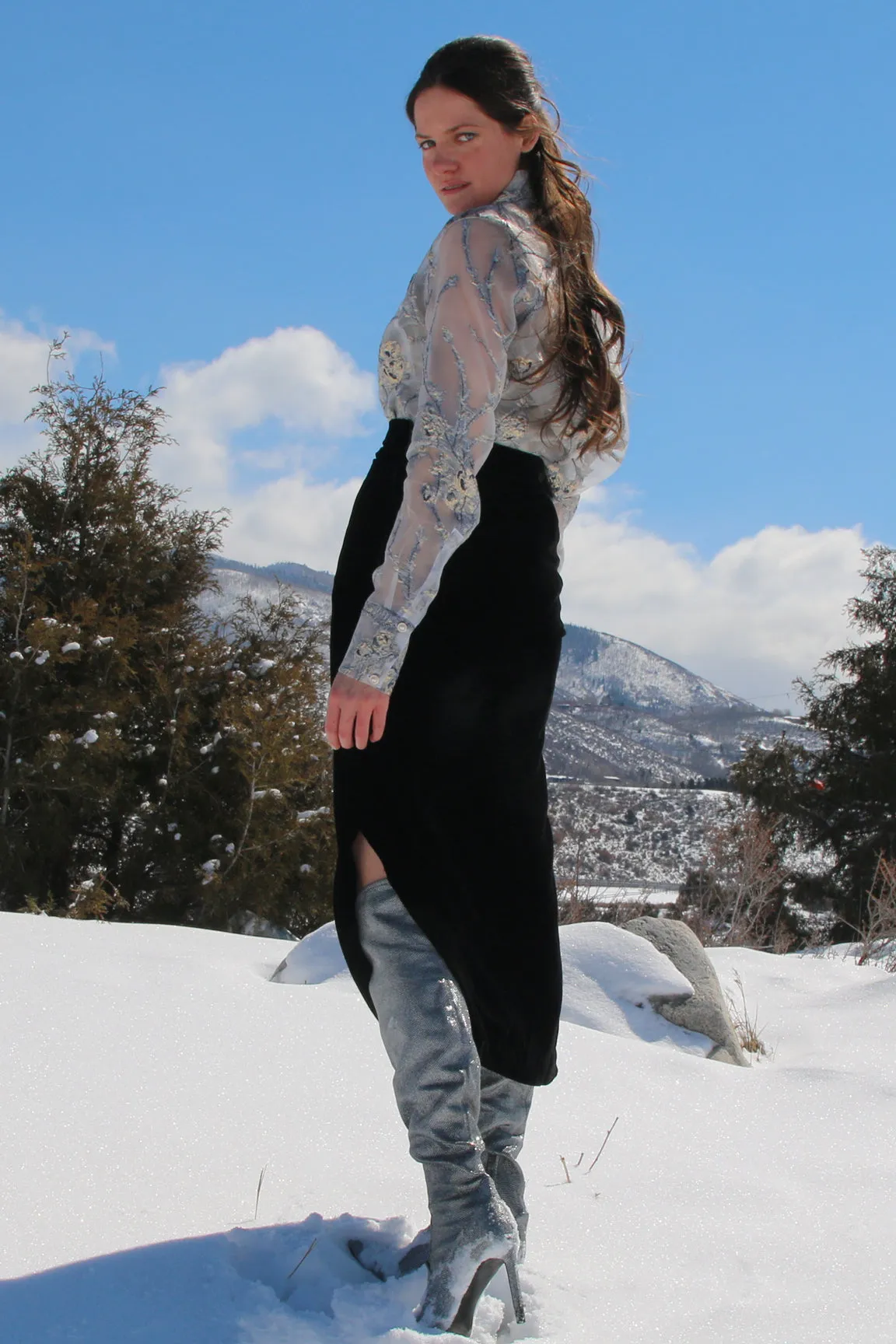 Burnout Organza Button Down
