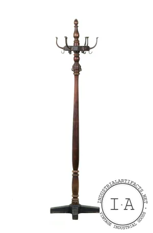 C. 1910 Koken Barber Shop Coat Rack