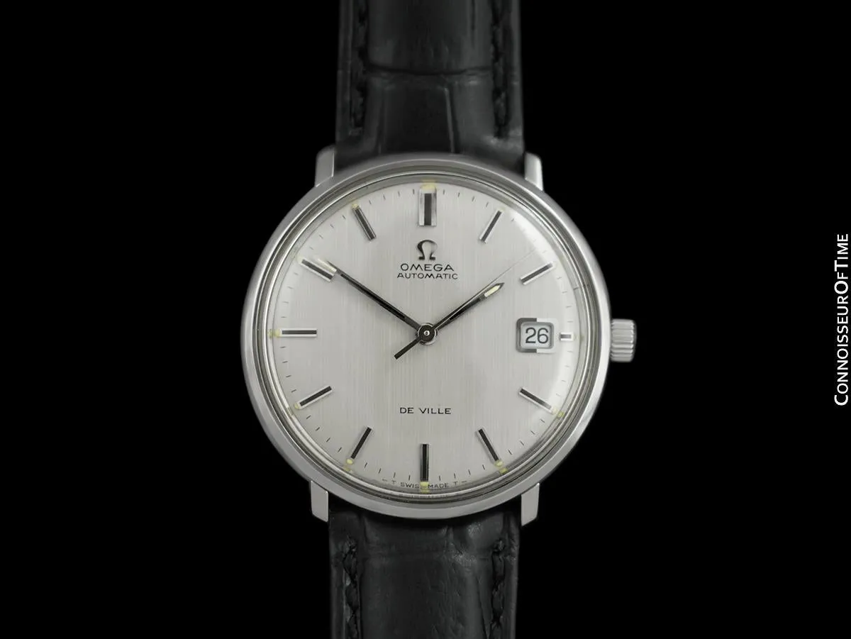 c. 1970 Omega De Ville Vintage Mens Cal. 565 Automatic Watch - Stainless Steel