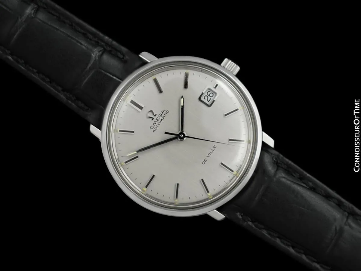 c. 1970 Omega De Ville Vintage Mens Cal. 565 Automatic Watch - Stainless Steel