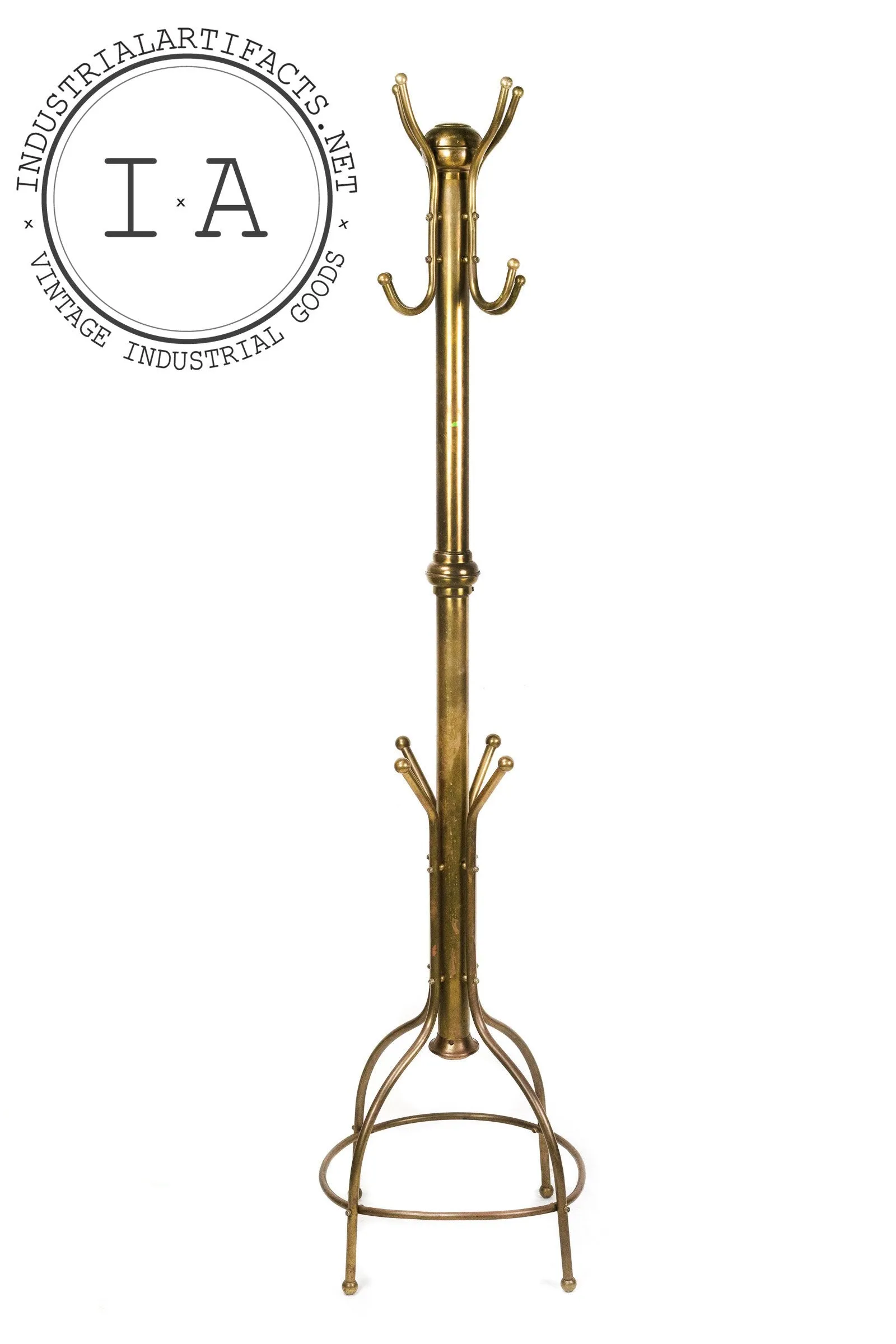 C. Early 1940s Brass Coat Rack