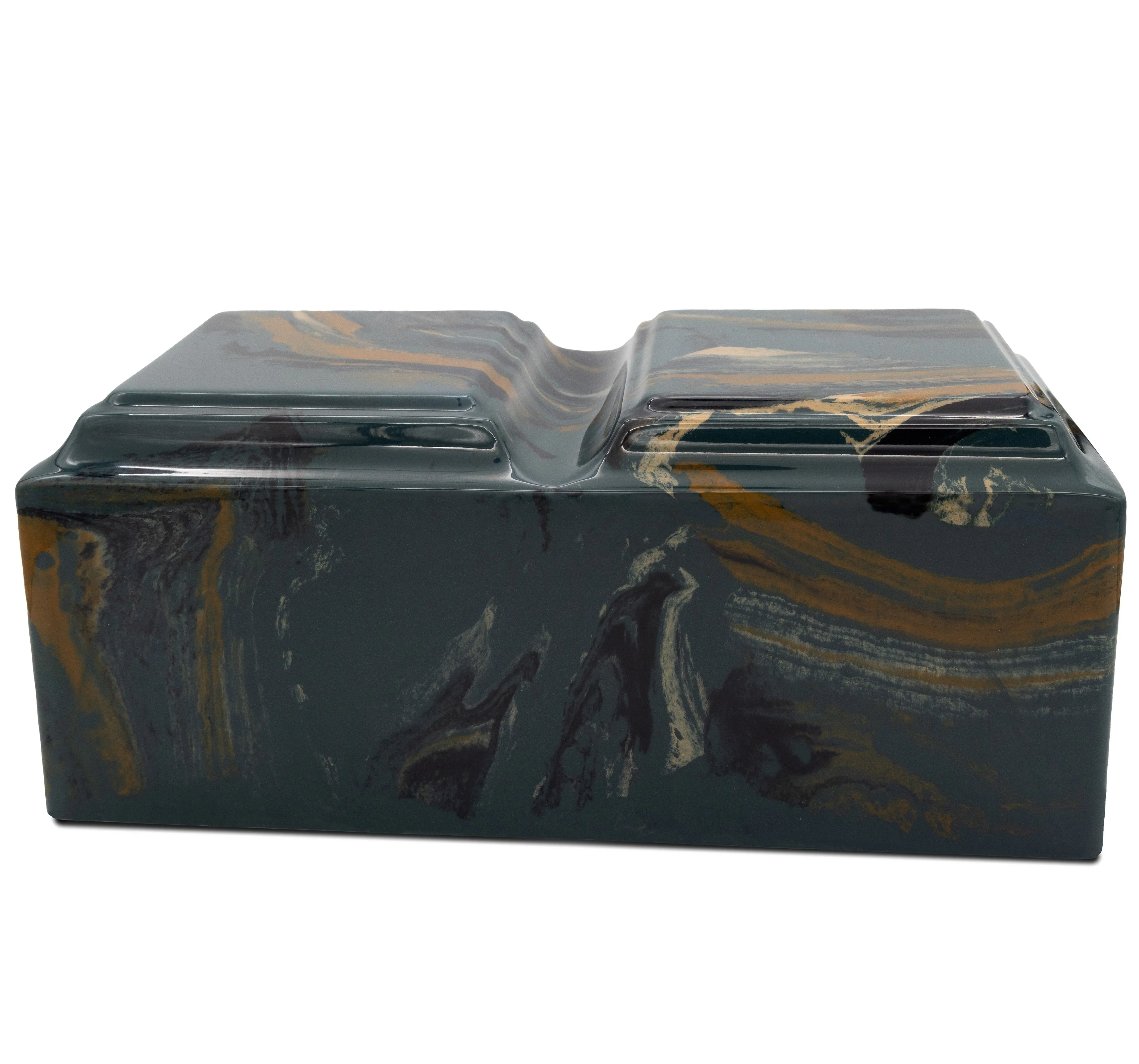 Camouflage Cultured Marble Companion Urn