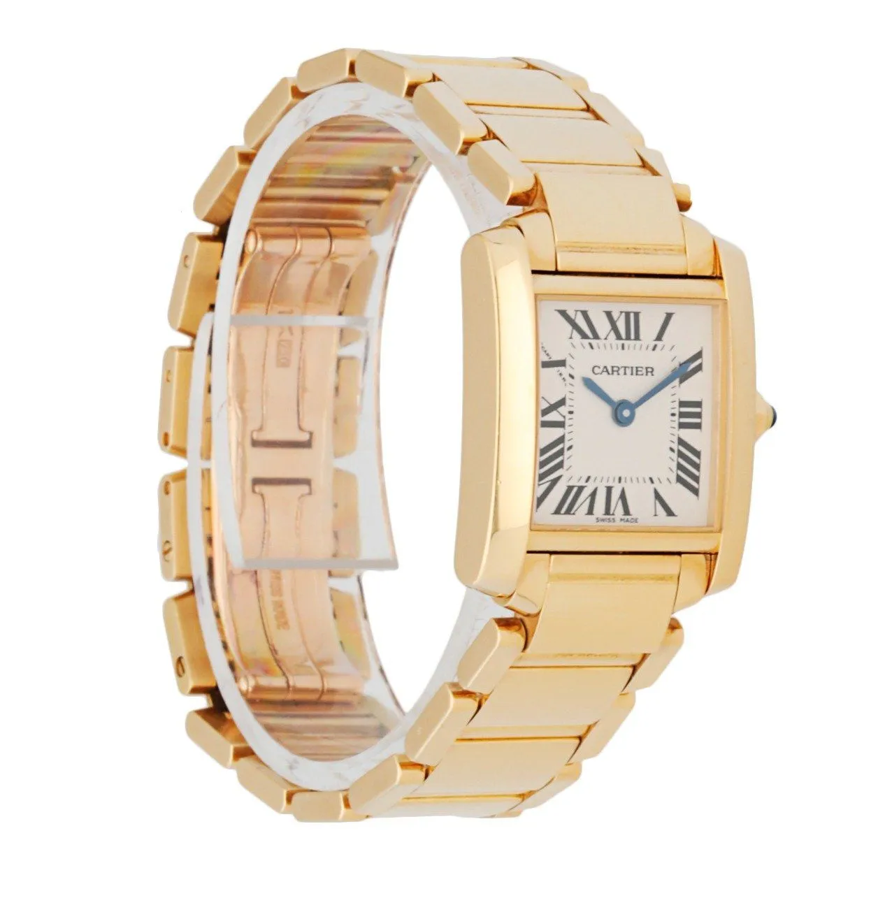 Cartier Tank Francaise 2385 18k Yellow Gold Ladies Watch
