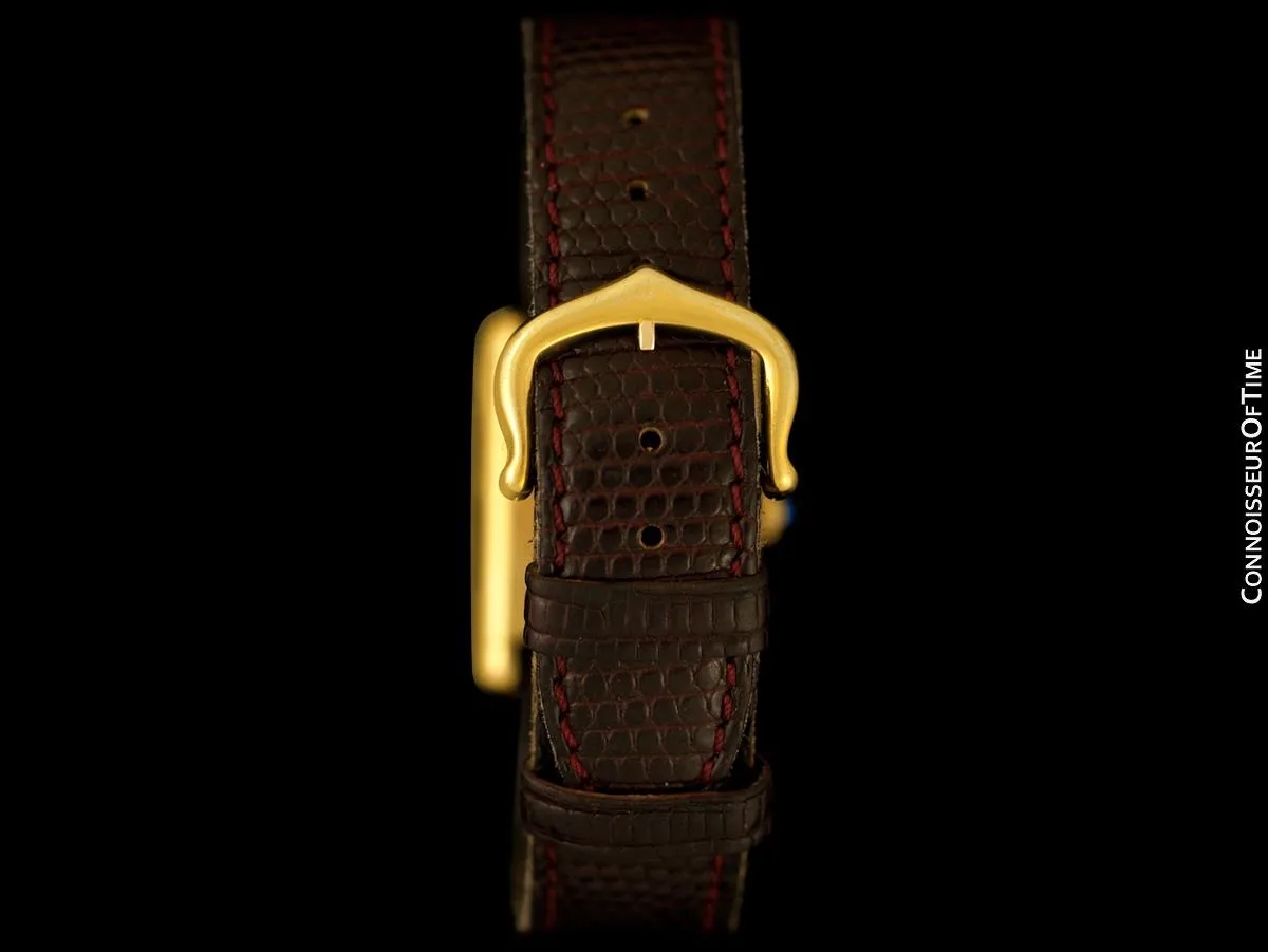 Cartier Vintage Ladies Tank Mechanical Trinity Dial Watch - Gold Vermeil, 18K Gold over Sterling Silver