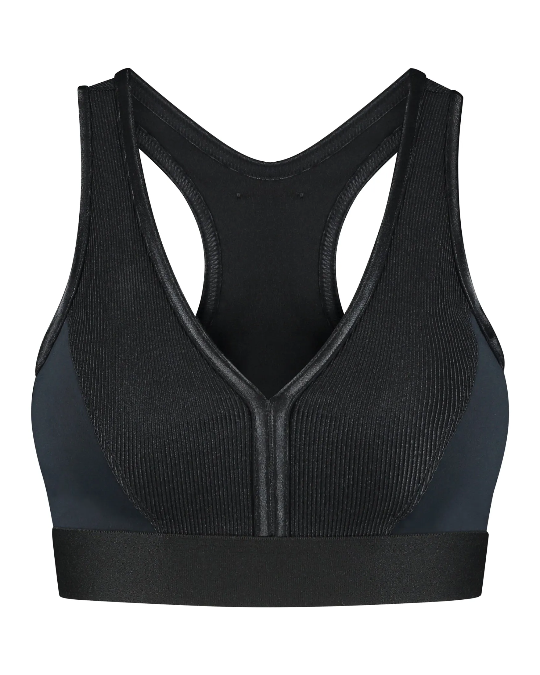 Charlie Bra Top Rib | Black