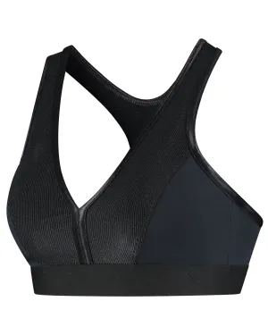 Charlie Bra Top Rib | Black