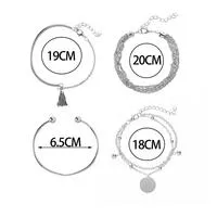 Children's, Teens' and Mothers' Fashion Layered Bracelet Sets