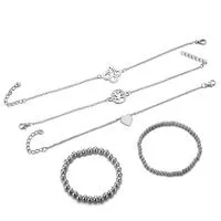 Children's, Teens' and Mothers' Fashion Layered Bracelet Sets