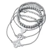 Children's, Teens' and Mothers' Fashion Layered Bracelet Sets