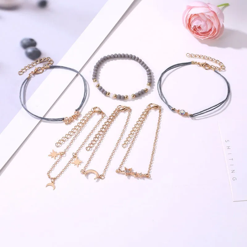 Children's, Teens' and Mothers' Fashion Layered Bracelet Sets