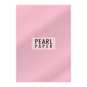 Chloes A4 Luxury Pearl Paper 10 Sheets Rose Quartz