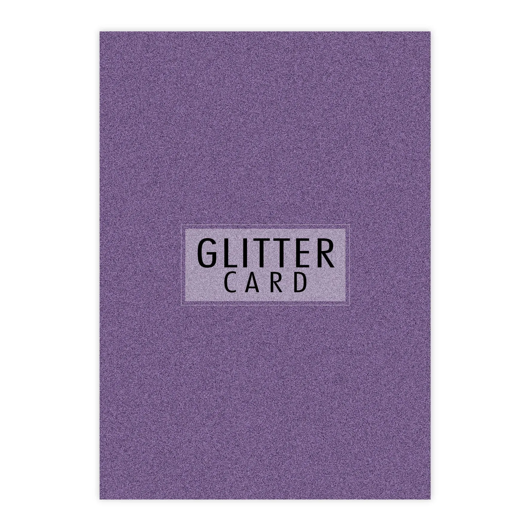 Chloes Creative Cards A4 Glitter Card - Amethyst