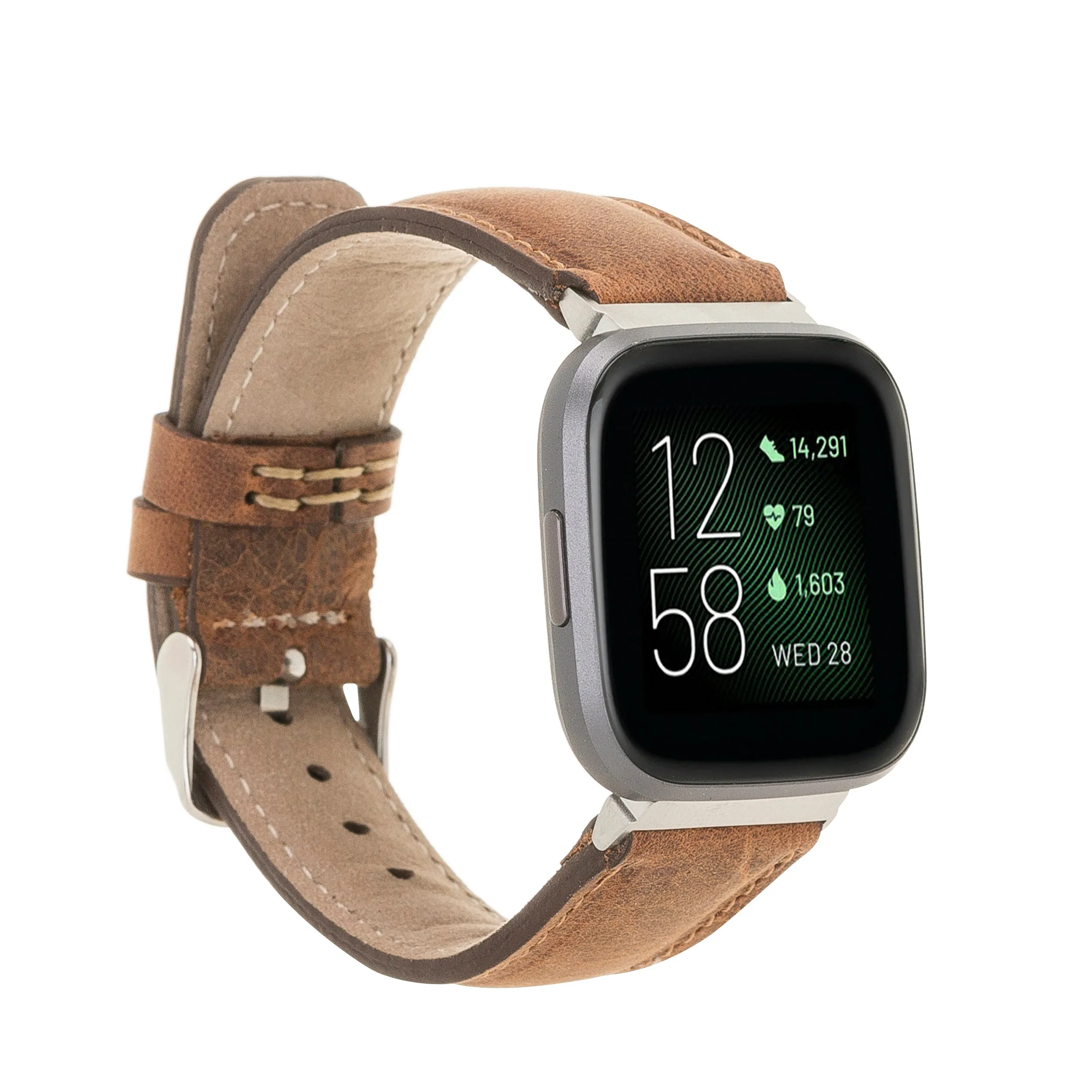 Classic Leather Fitbit Versa Watch Band