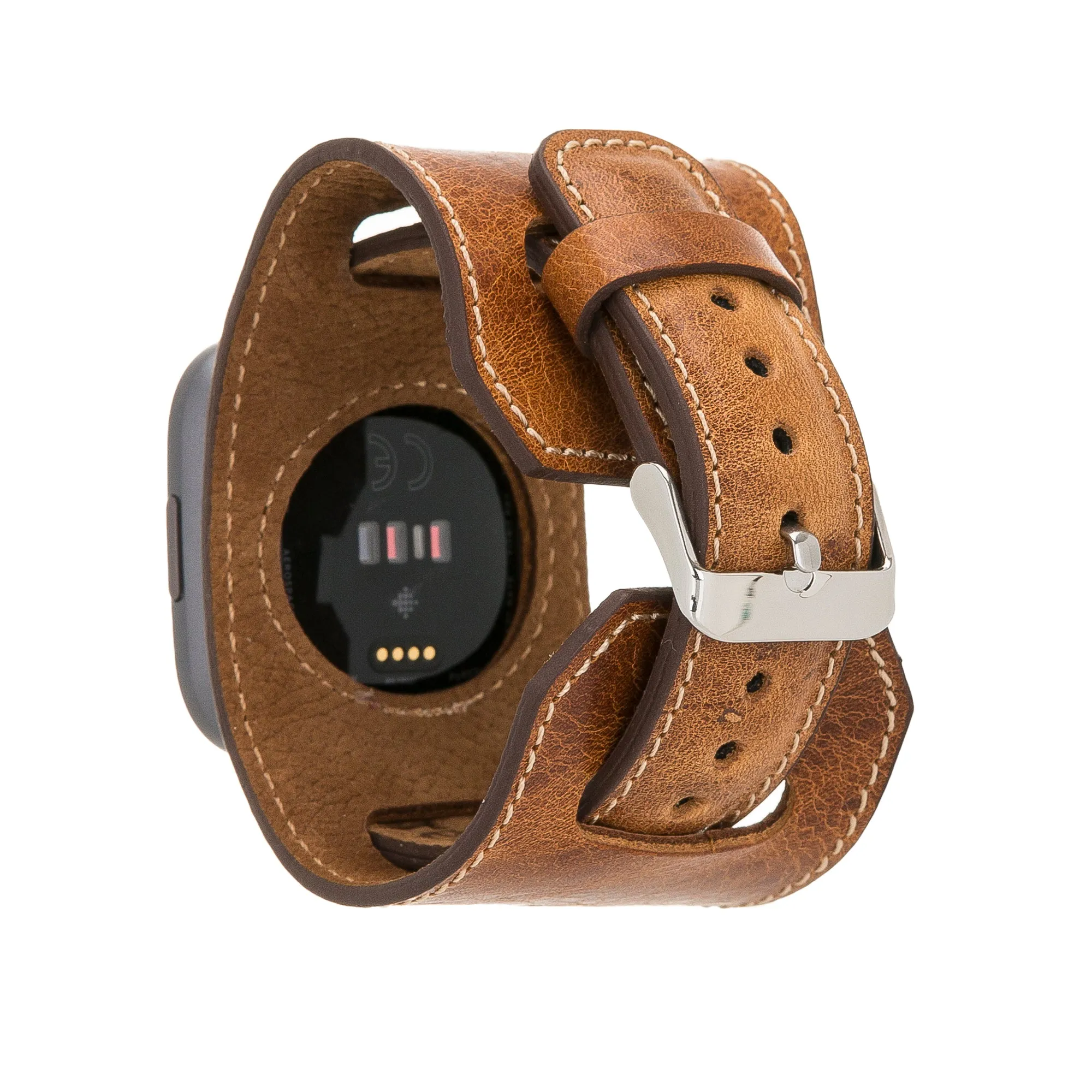 Classic Leather Fitbit Versa Watch Band