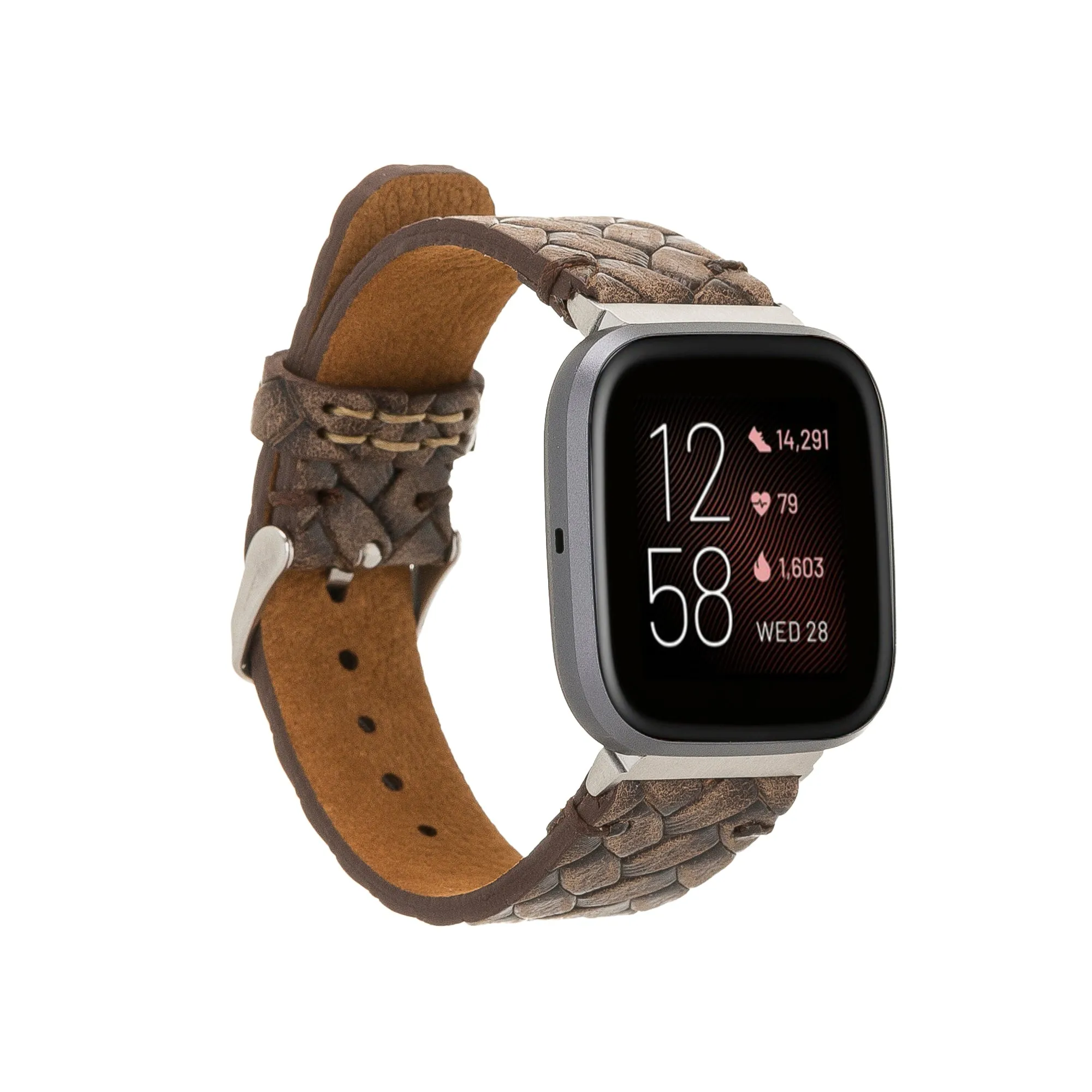 Classic Leather Fitbit Versa Watch Band