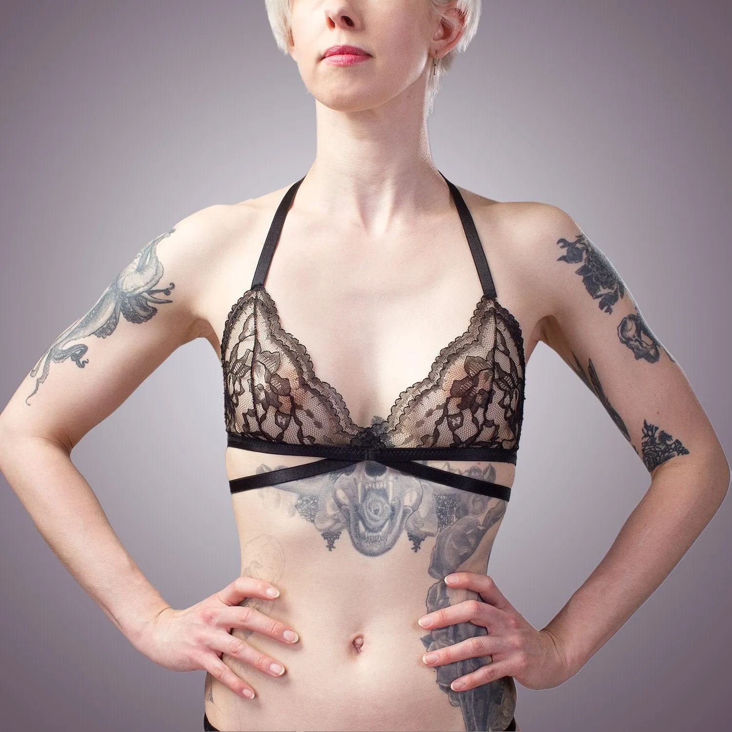 Classic Sheer Lace Bra & Panty Set