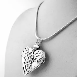 Classical Decorative Heart in White Bronze