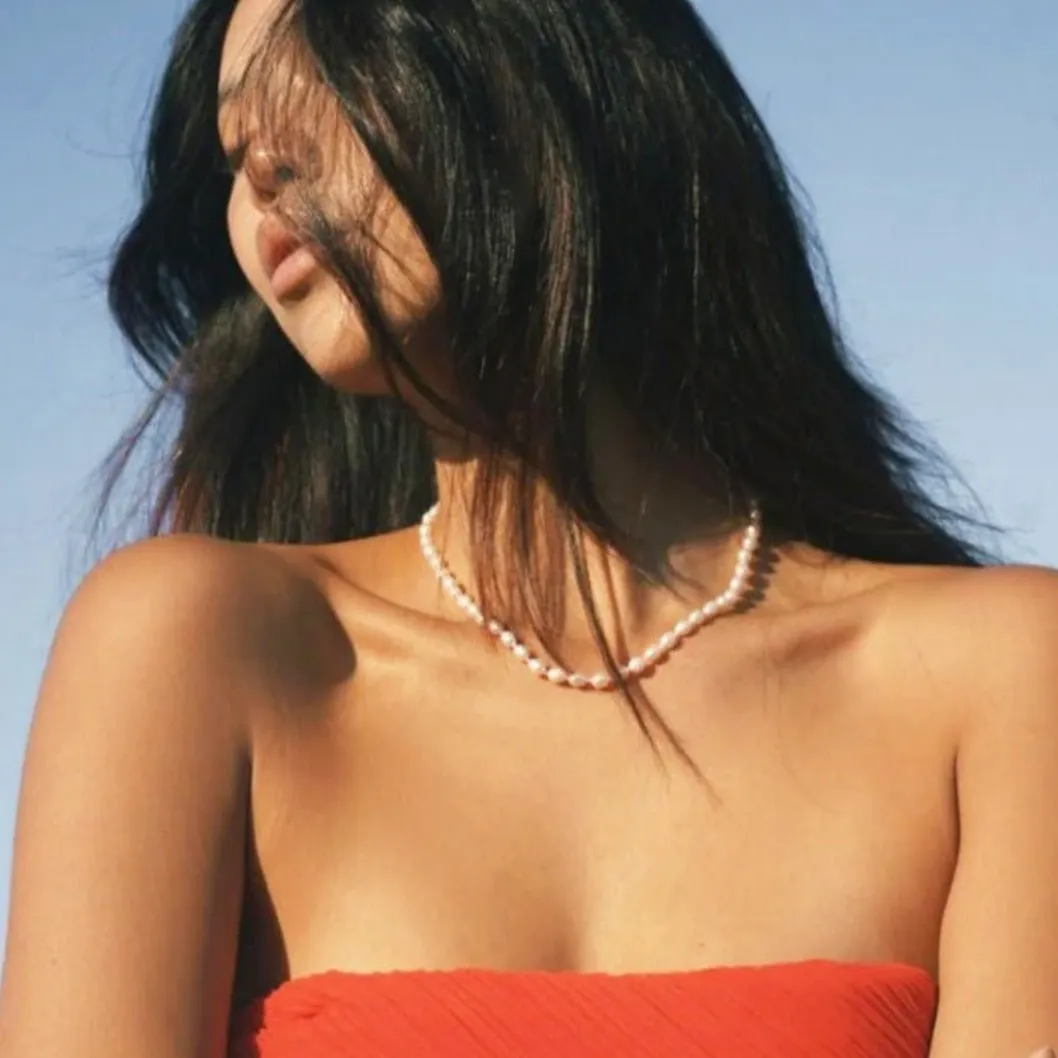 Cluster Pearl Necklace