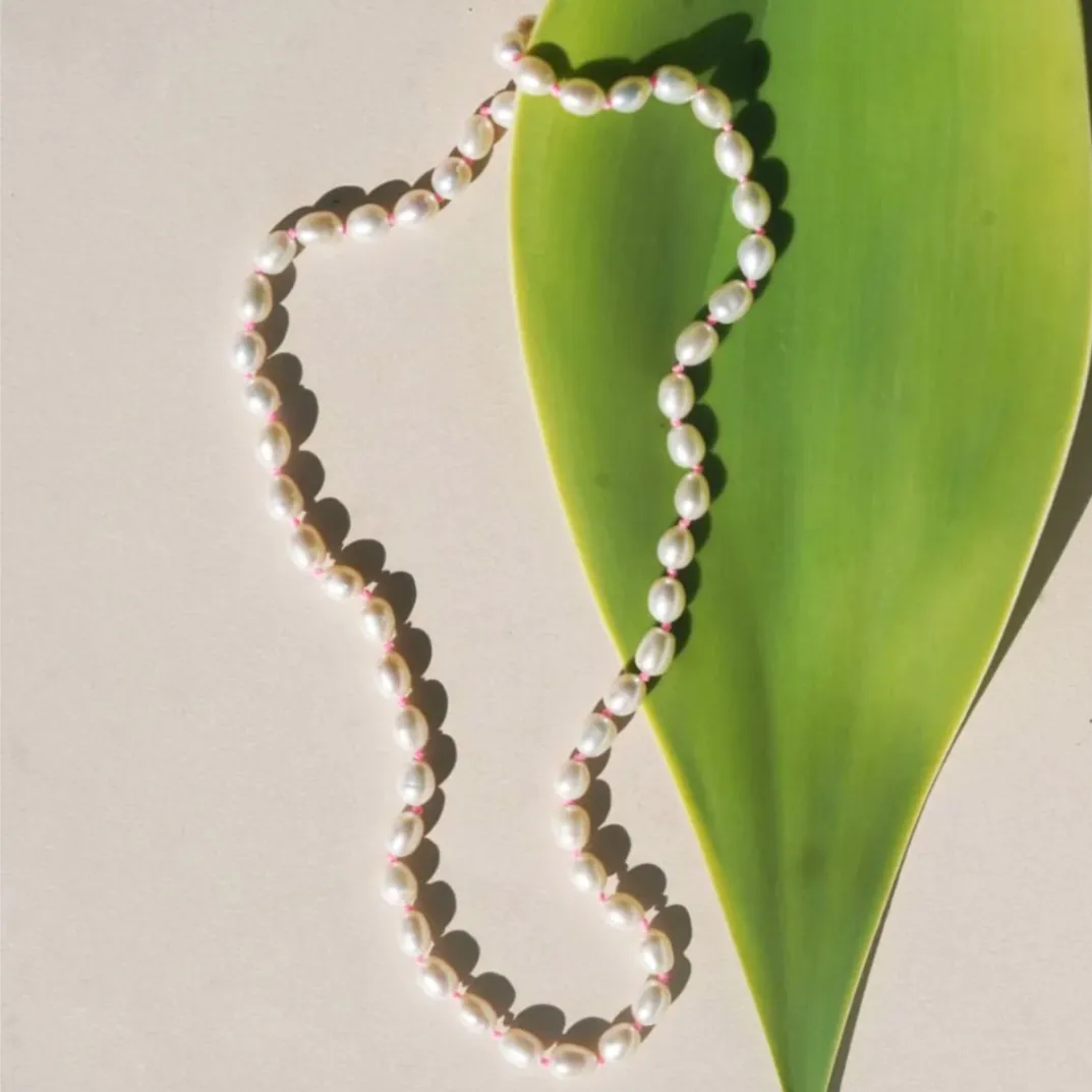 Cluster Pearl Necklace
