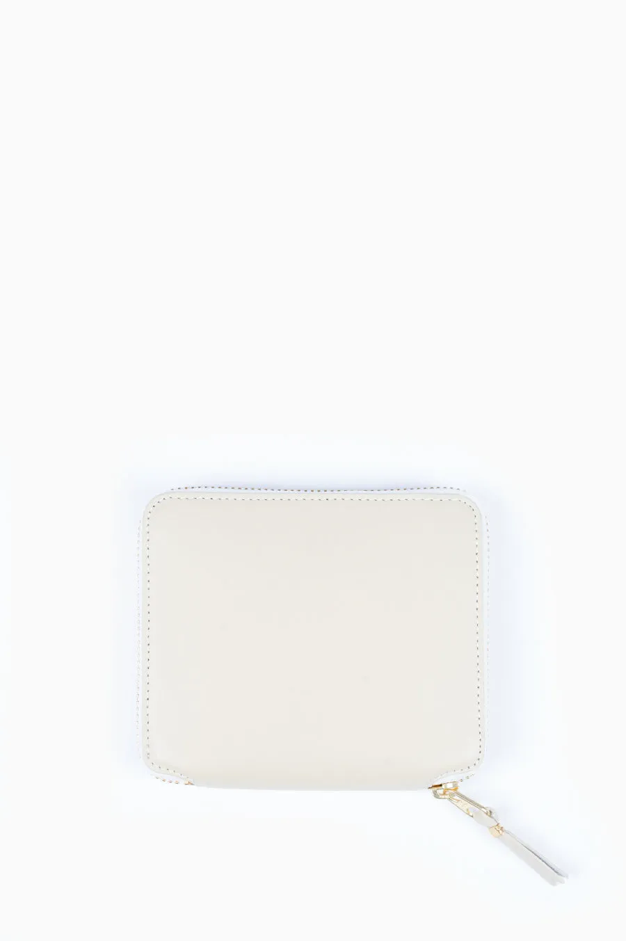 COMME DES GARCONS CLASSIC LEATHER LINE WALLET SA2100 OFF WHITE