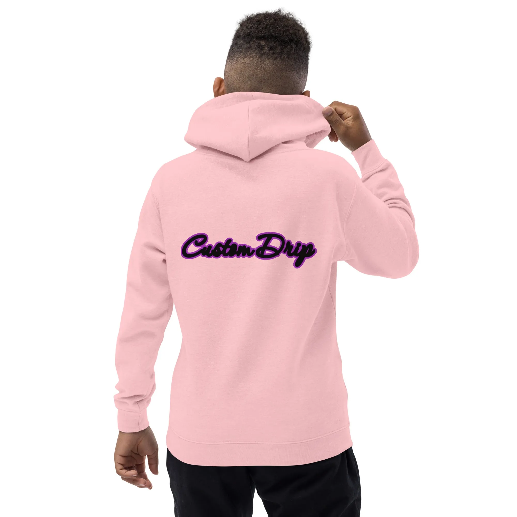 Custom Drip's Purple & Black logo Kids Hoodie
