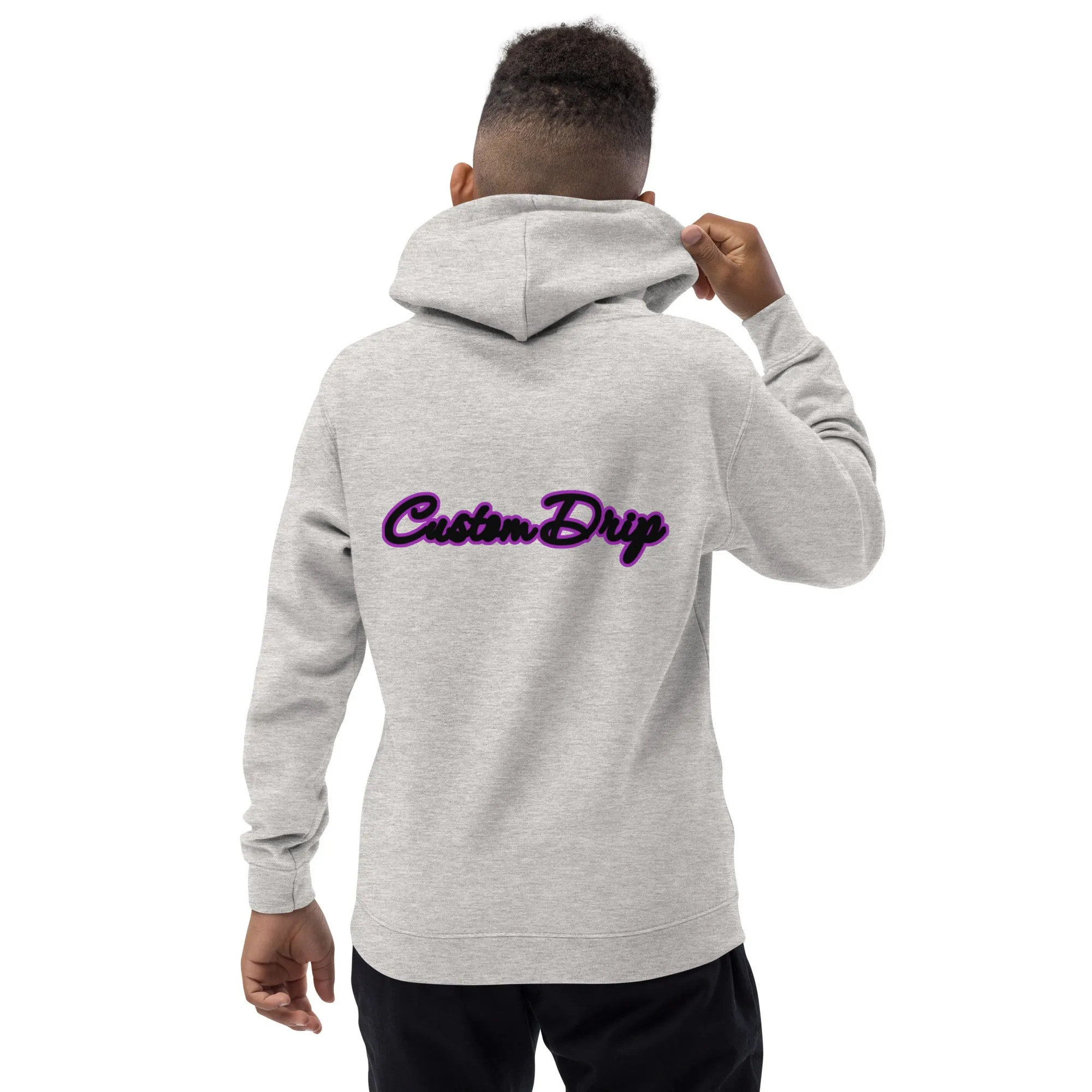 Custom Drip's Purple & Black logo Kids Hoodie