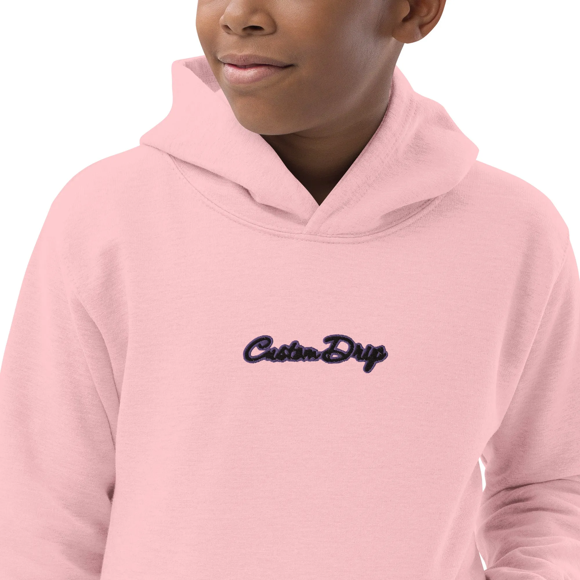 Custom Drip's Purple & Black logo Kids Hoodie