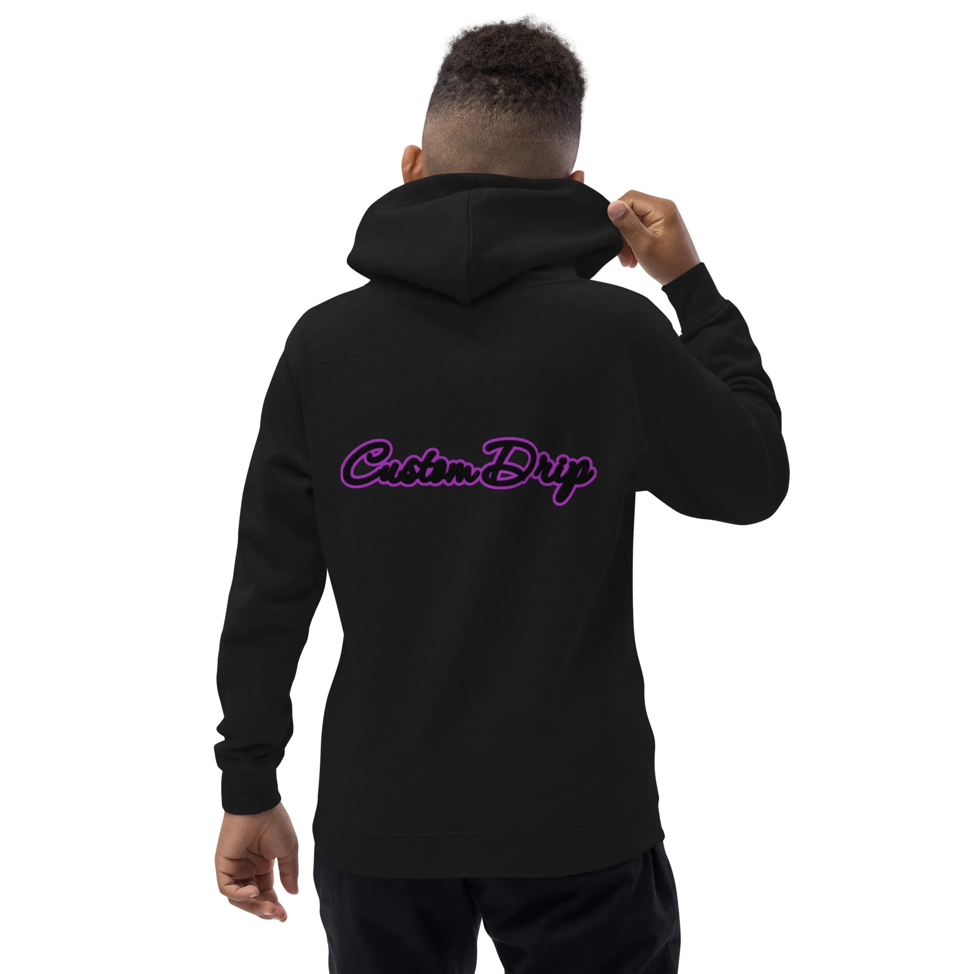 Custom Drip's Purple & Black logo Kids Hoodie