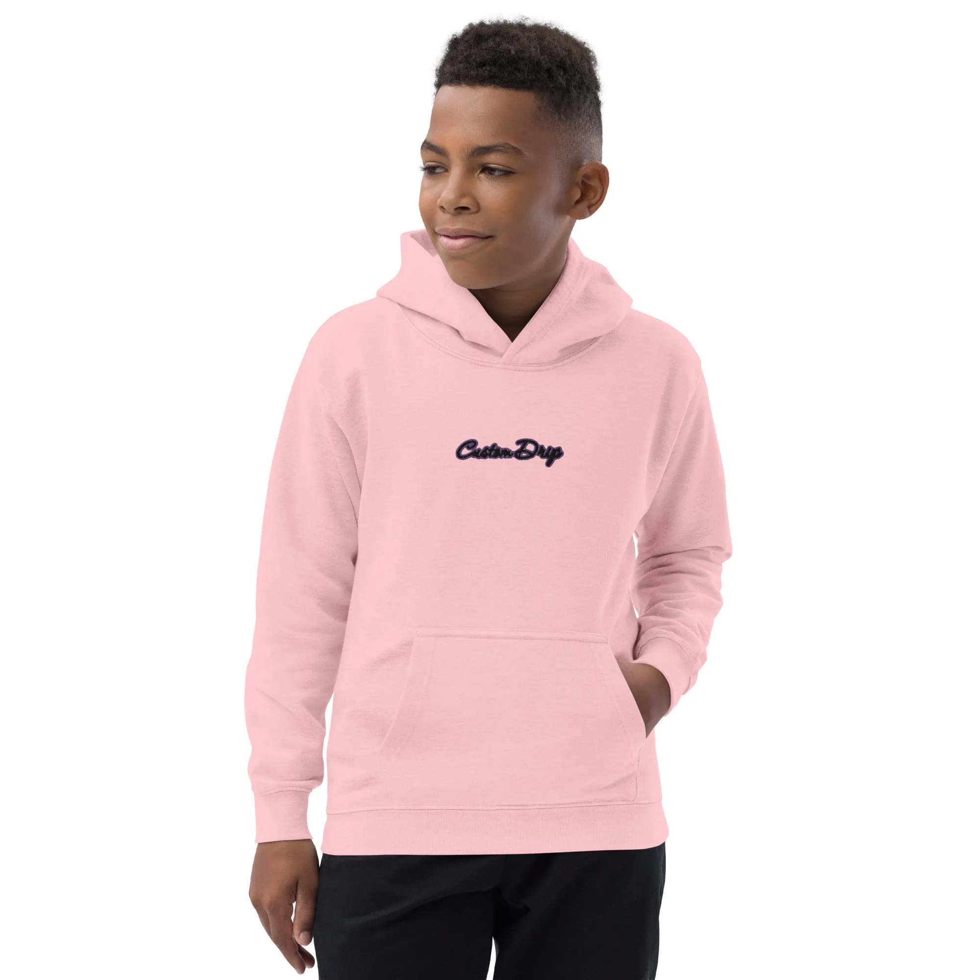 Custom Drip's Purple & Black logo Kids Hoodie