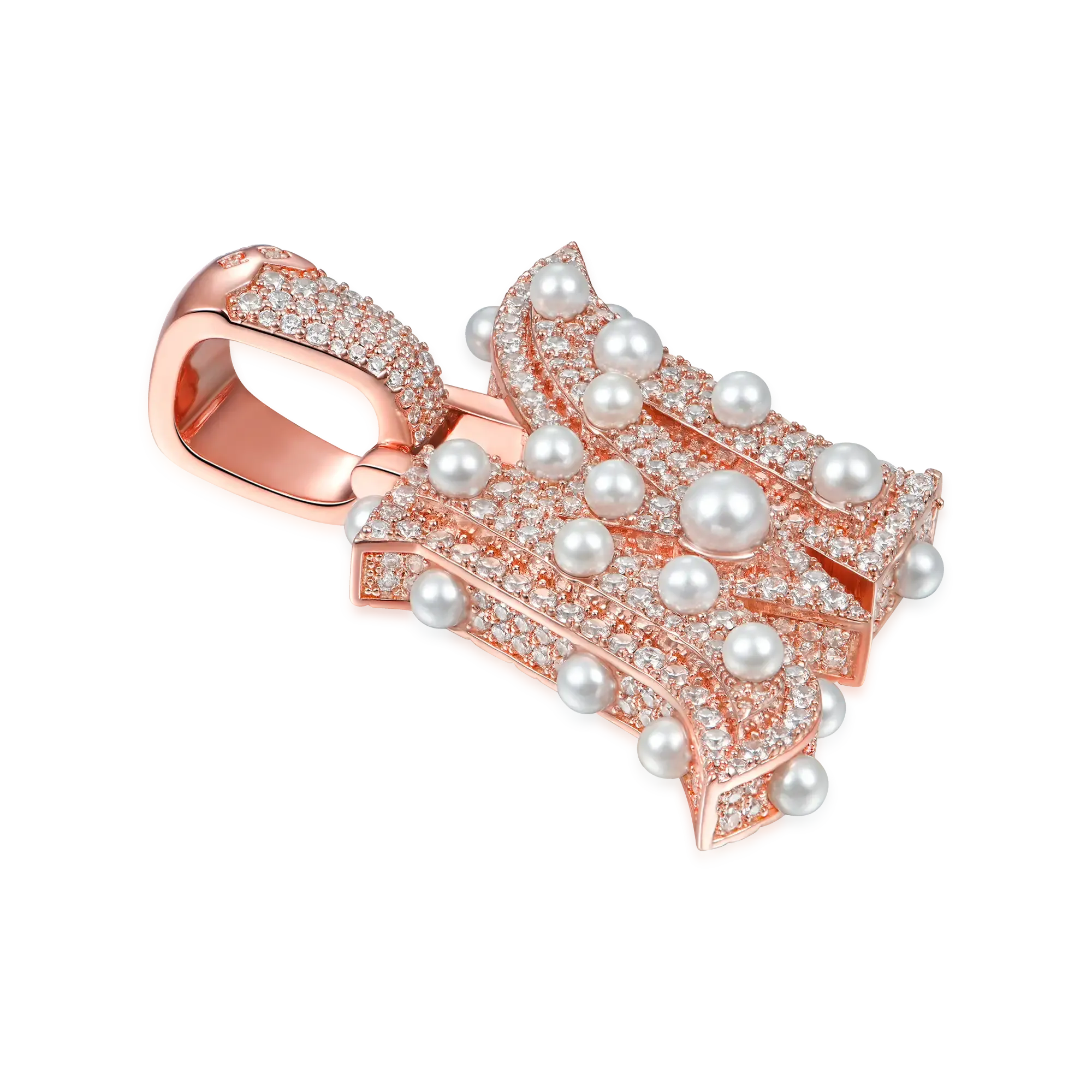 Custom Ethereal Pearl Letter Pendant