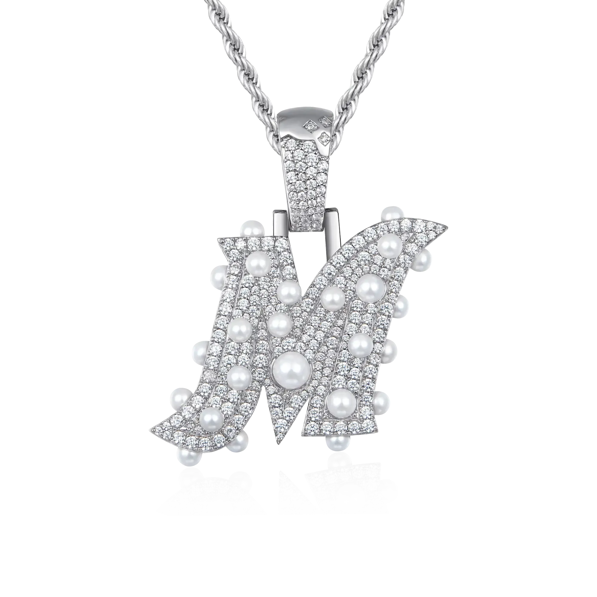 Custom Ethereal Pearl Letter Pendant